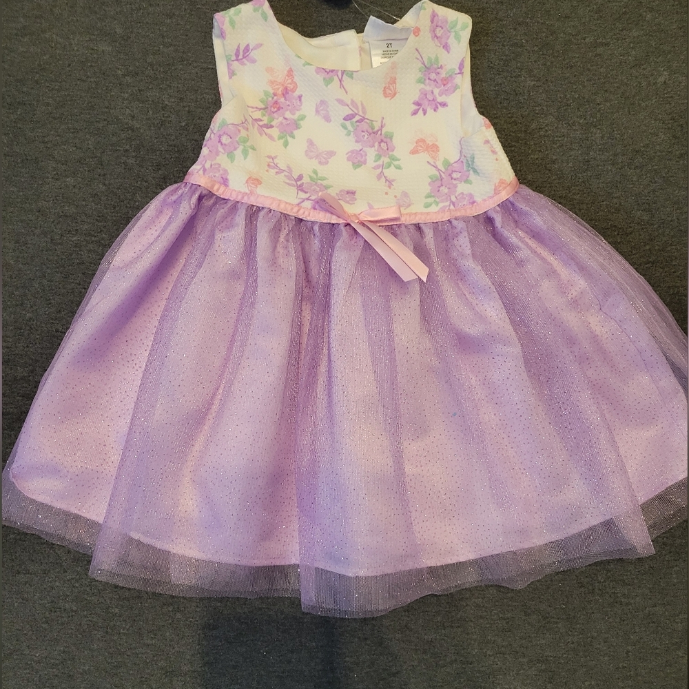 Girls Dress coat set, Blueberi boulevard, purple, pink white, size 2t nwt